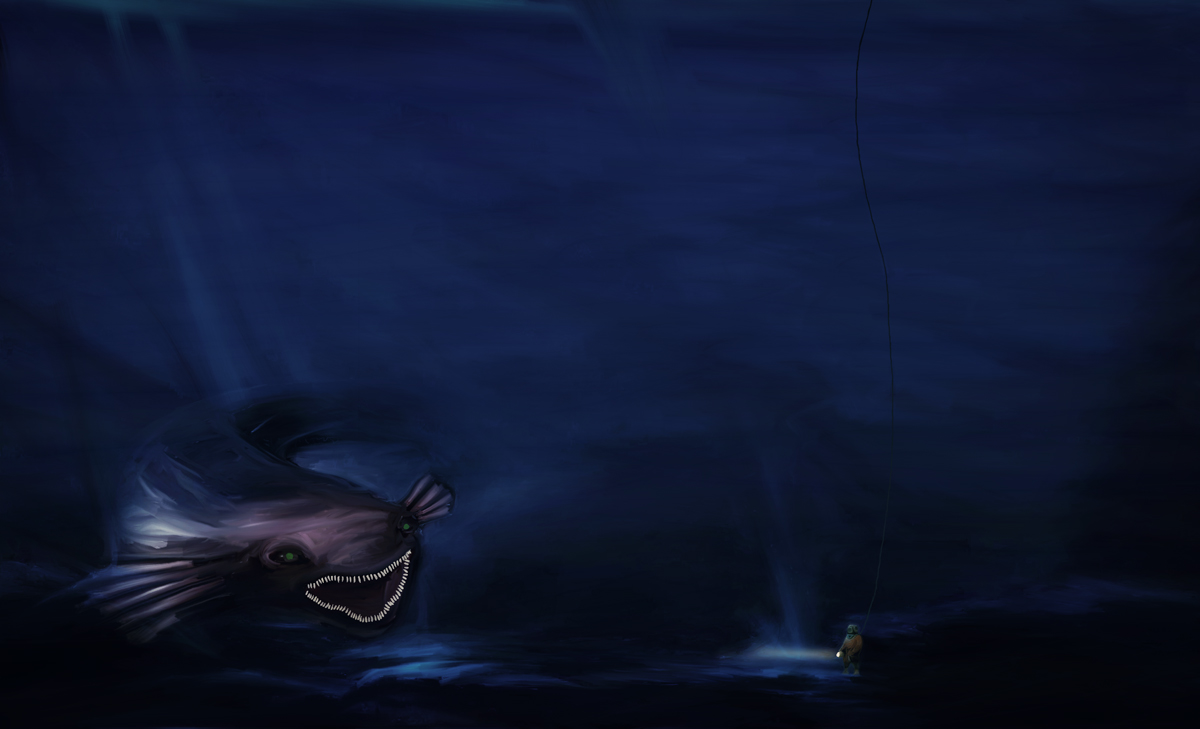 Digital Painting of The Deep Sea
