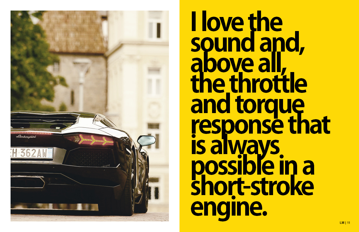 Lamborghini Magazine Design Spread 5