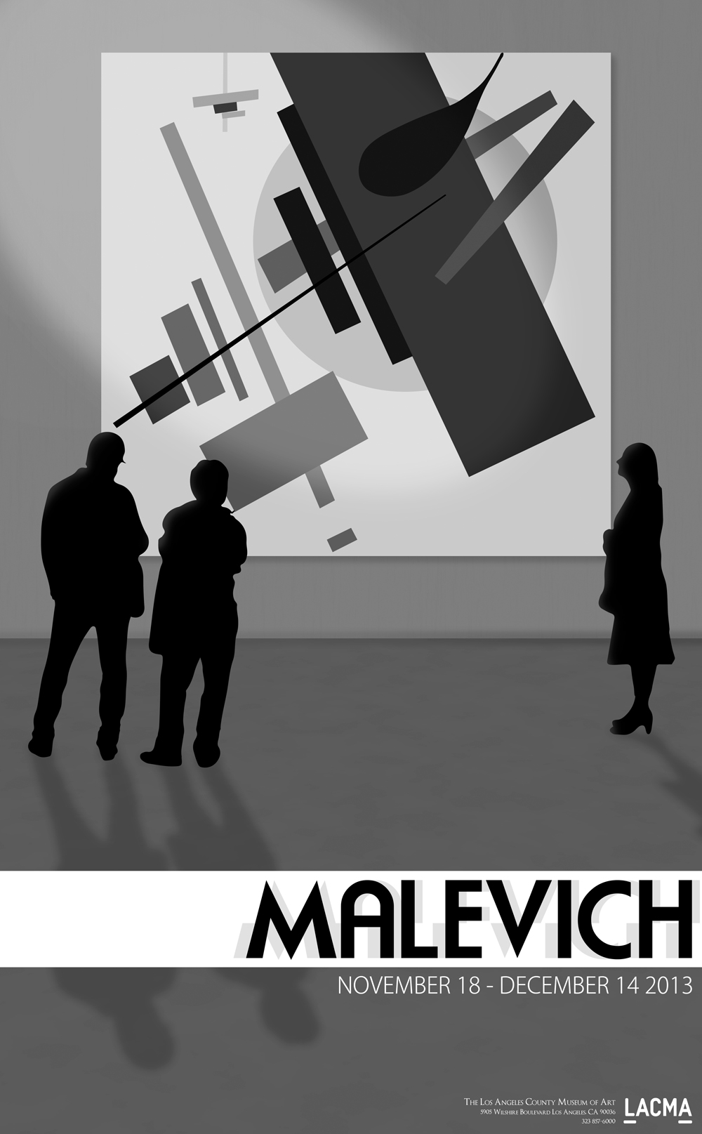 LACMA Malevich Exhibit Poster Design