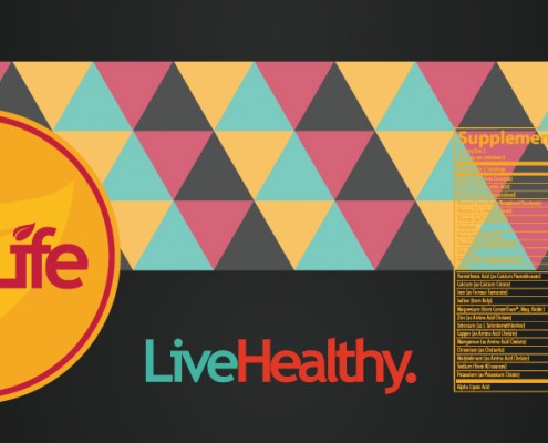 Yellow VitaLife Label Design